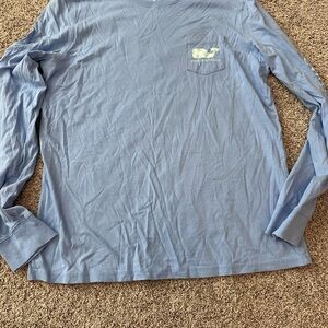 Vineyard Vines Men's Light Blue Long Sleeve Tee